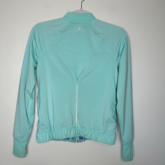 Ivivva Zip Up Jacket Size 12 Aqua Blue Athletic - Picture 2 of 9